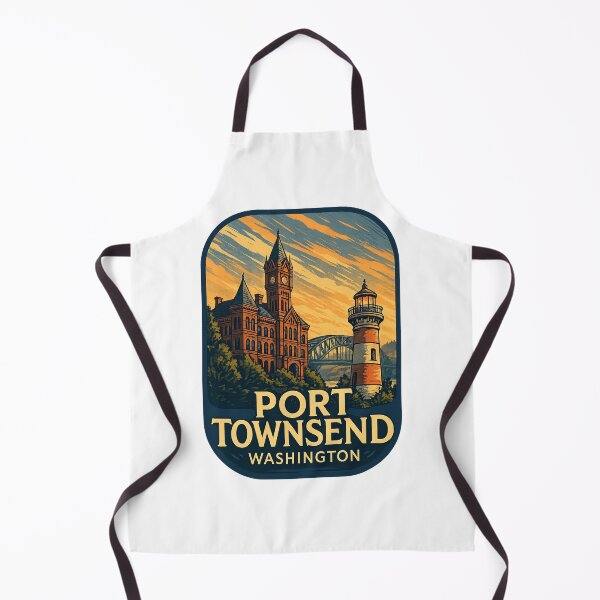 Item preview, Port Townsend Washington Lighthouse and Historic Clock Tower designed and sold by Aryabek.