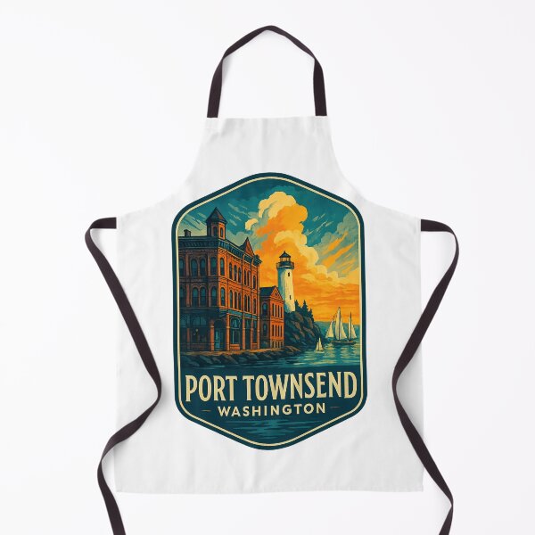 Item preview, Port Townsend Washington Waterfront and Lighthouse at Sunset designed and sold by Aryabek.