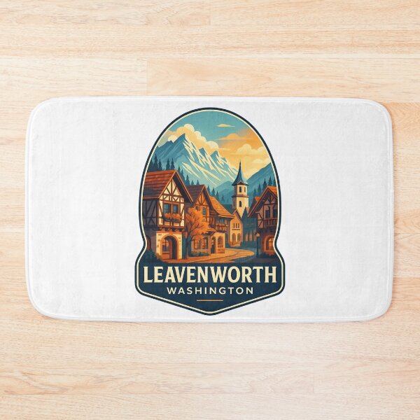 Item preview, Leavenworth Washington Bavarian Village in the Cascade Mountains designed and sold by Aryabek.