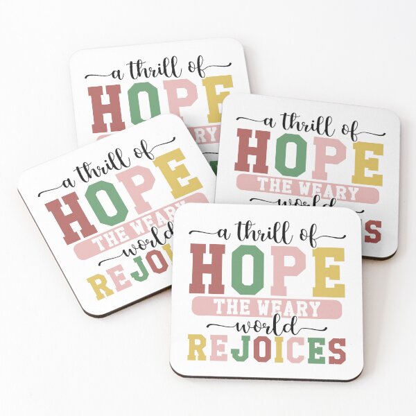 Item preview, A Thrill Of Hope The Weary World Rejoices designed and sold by Pishpunta.