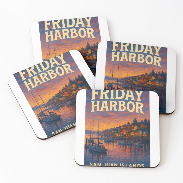 Item preview, Friday Harbor Sunset on San Juan Island Washington designed and sold by Aryabek.