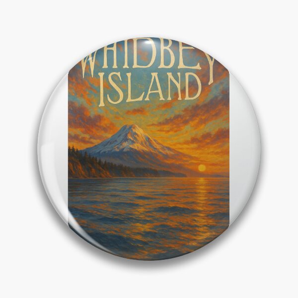Item preview, Whidbey Island Washington Sunset and Coastal Cliffs designed and sold by Aryabek.