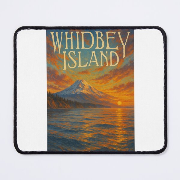 Item preview, Whidbey Island Washington Sunset and Coastal Cliffs designed and sold by Aryabek.