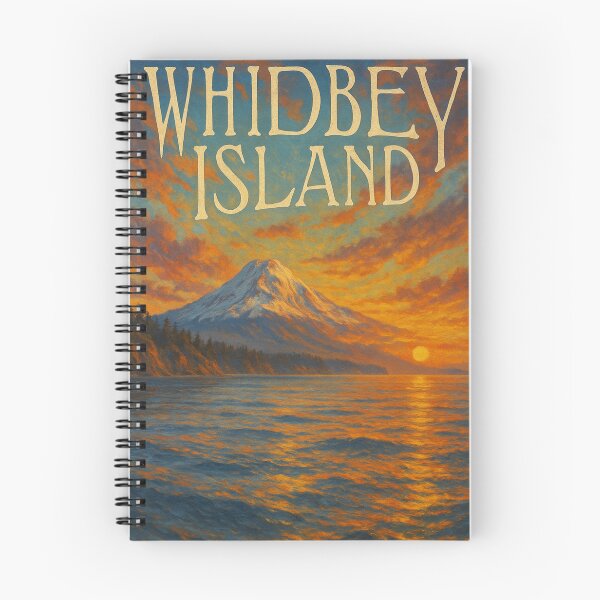 Item preview, Whidbey Island Washington Sunset and Coastal Cliffs designed and sold by Aryabek.