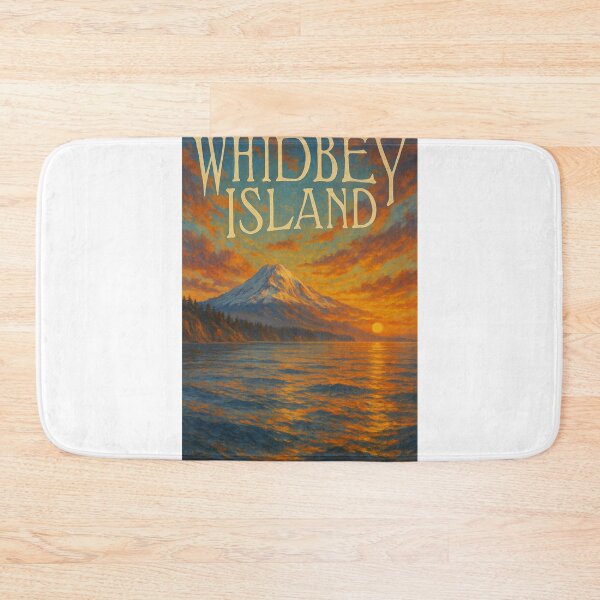 Item preview, Whidbey Island Washington Sunset and Coastal Cliffs designed and sold by Aryabek.