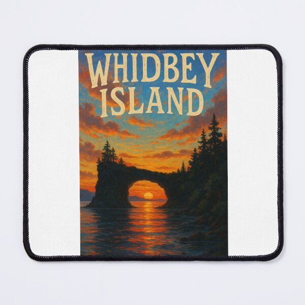 Item preview, Whidbey Island Washington Natural Arch at Sunset designed and sold by Aryabek.