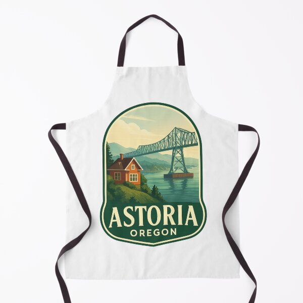 Item preview, Astoria Oregon Bridge and Historic House by Columbia River designed and sold by Aryabek.