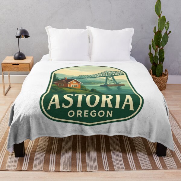 Item preview, Astoria Oregon Bridge and Historic House by Columbia River designed and sold by Aryabek.