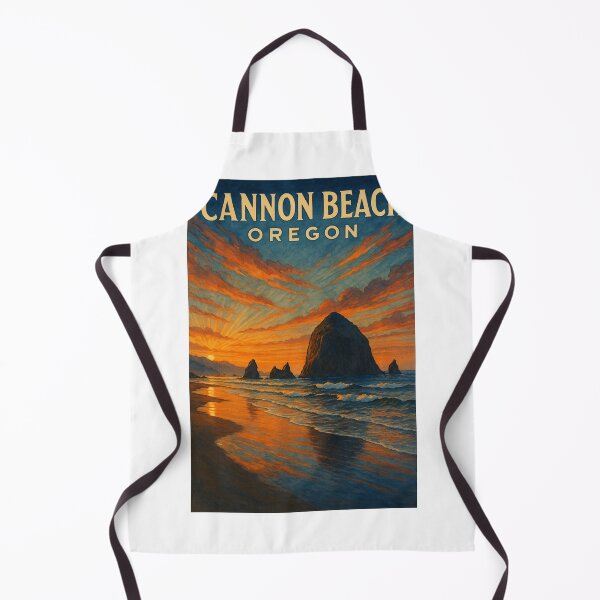 Item preview, Cannon Beach Oregon Haystack Rock and Sunset Sky designed and sold by Aryabek.