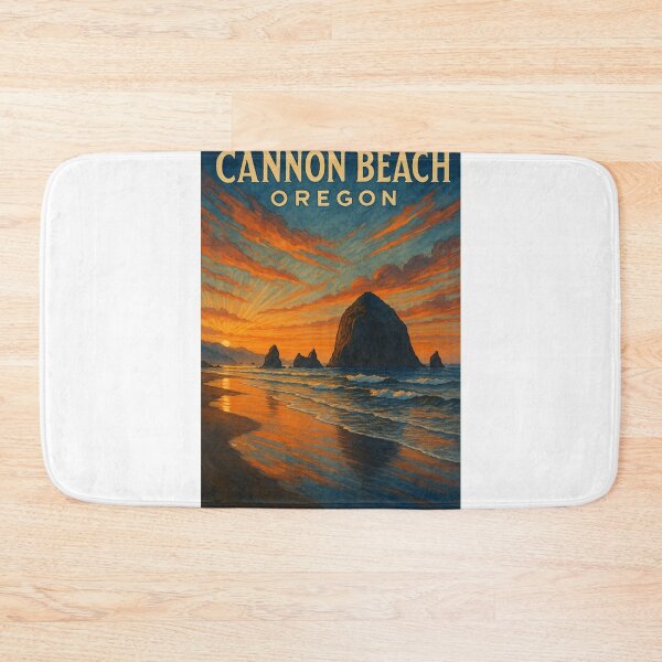 Item preview, Cannon Beach Oregon Haystack Rock and Sunset Sky designed and sold by Aryabek.