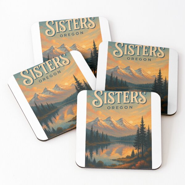 Item preview, Sisters Oregon Sunset with the Three Sisters Mountains and Forest Lake designed and sold by Aryabek.