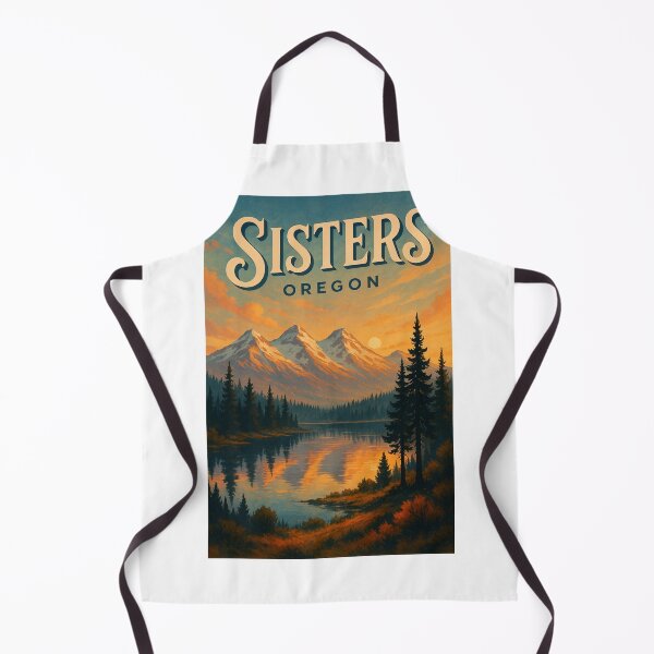 Item preview, Sisters Oregon Sunset with the Three Sisters Mountains and Forest Lake designed and sold by Aryabek.
