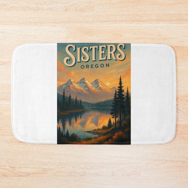 Item preview, Sisters Oregon Sunset with the Three Sisters Mountains and Forest Lake designed and sold by Aryabek.
