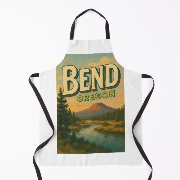 Item preview, Bend Oregon River Scene with Sunset and Lone Mountain Peak designed and sold by Aryabek.