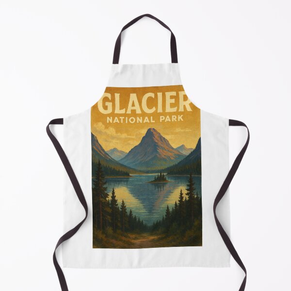 Item preview, Glacier National Park Montana Mountain and Lake View at Sunset designed and sold by Aryabek.
