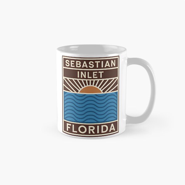 Item preview, Sebastian Inlet Florida - Beach Sign designed and sold by TheOldMittenIllustrated.