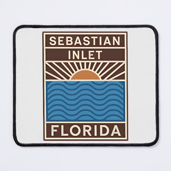 Item preview, Sebastian Inlet Florida - Beach Sign designed and sold by TheOldMittenIllustrated.