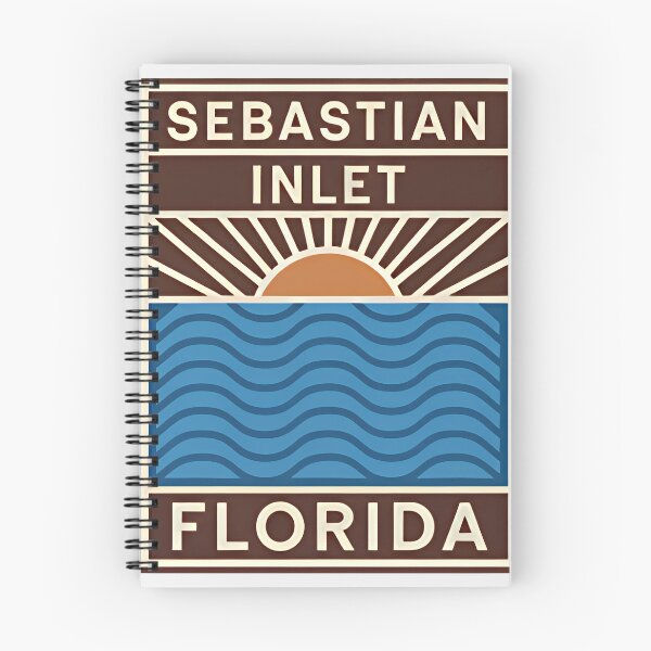 Item preview, Sebastian Inlet Florida - Beach Sign designed and sold by TheOldMittenIllustrated.