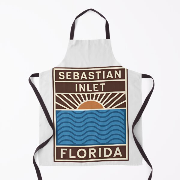 Item preview, Sebastian Inlet Florida - Beach Sign designed and sold by TheOldMittenIllustrated.