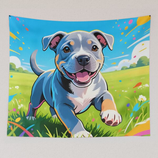 Item preview, A dog playing in a field  designed and sold by Nomad-Maynard.