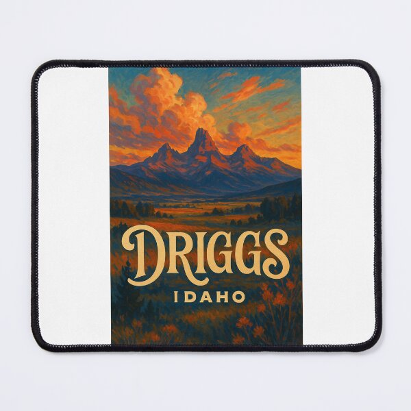Item preview, Driggs Idaho Sunset with Grand Teton Peaks and Cloudscape designed and sold by Places On Earth.