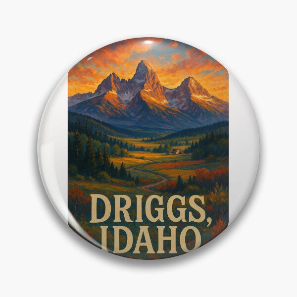 Item preview, Driggs Idaho Autumn Landscape with Grand Tetons and Farmhouse designed and sold by Places On Earth.