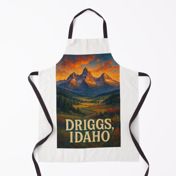 Item preview, Driggs Idaho Autumn Landscape with Grand Tetons and Farmhouse designed and sold by Places On Earth.