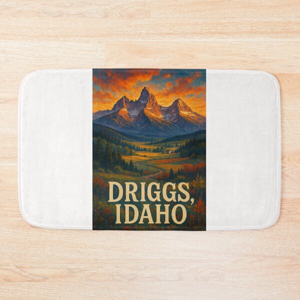 Item preview, Driggs Idaho Autumn Landscape with Grand Tetons and Farmhouse designed and sold by Places On Earth.