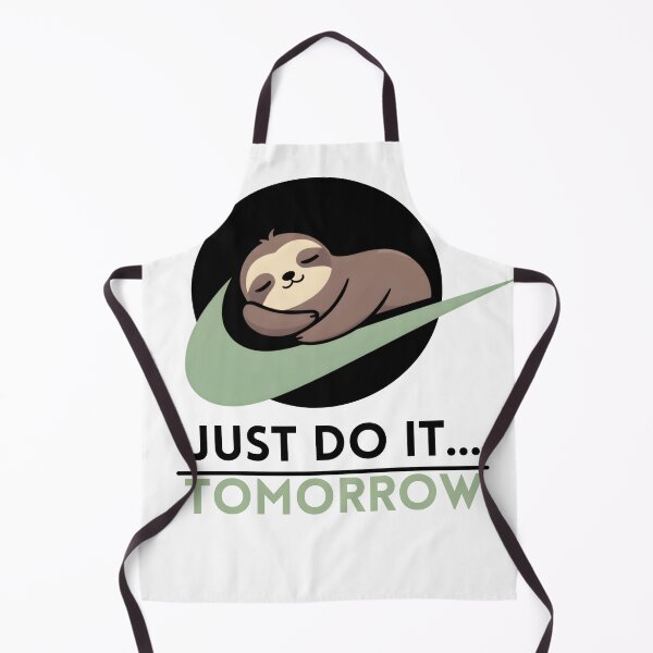 Aperçu de l'œuvre Just Do It... Tomorrow Sloth Lazy Humor créée et vendue par hawai3000.