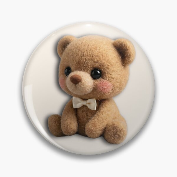 Item preview, Kumatan the Cozy Teddy Bear Cub | Needle Felt Plushcore designed and sold by Velvet Studio | Sailguga.