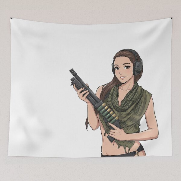 Item preview, Shotgun Girl – Beauty with Firepower designed and sold by RAWLIFEGRAPHIC.