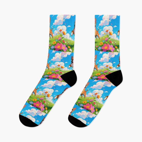 Item preview, A dog playing in a field  designed and sold by Nomad-Maynard.