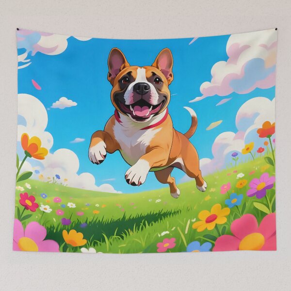 Item preview, A dog playing in a field  designed and sold by Nomad-Maynard.
