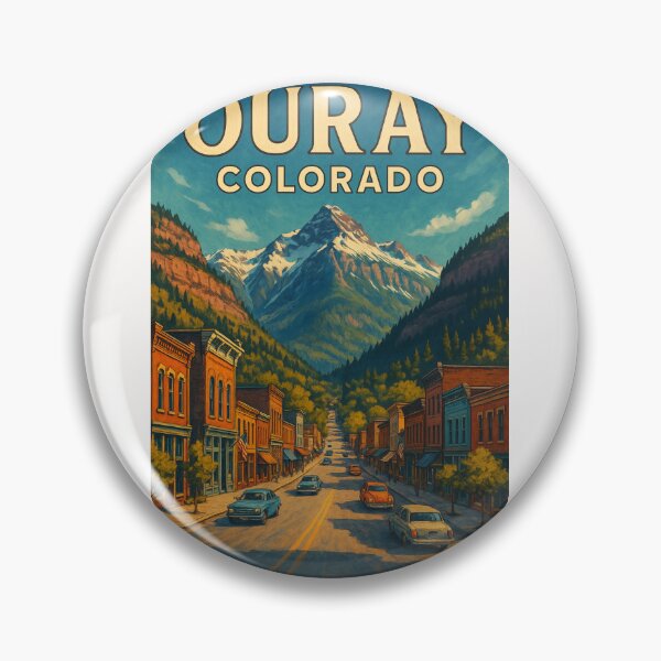 Item preview, Ouray Colorado Main Street View with San Juan Mountains designed and sold by Places On Earth.