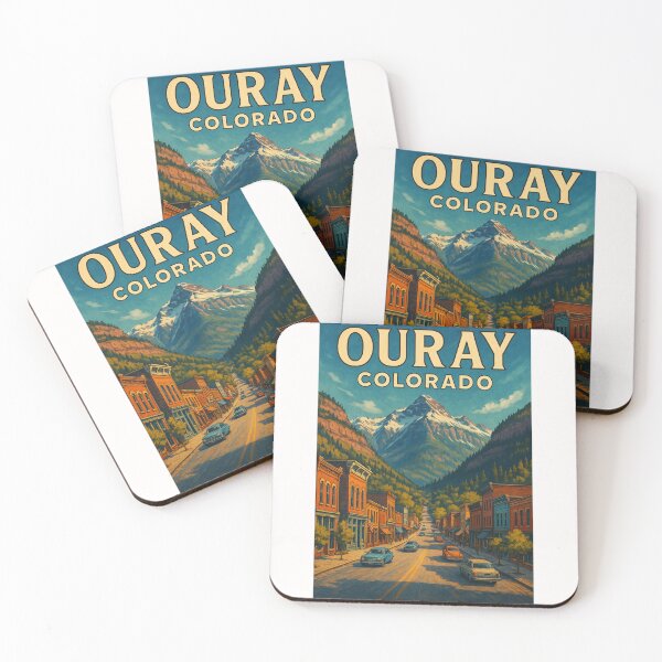 Item preview, Ouray Colorado Main Street View with San Juan Mountains designed and sold by Places On Earth.