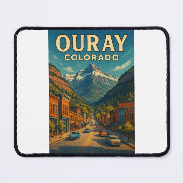 Item preview, Ouray Colorado Main Street View with San Juan Mountains designed and sold by Places On Earth.