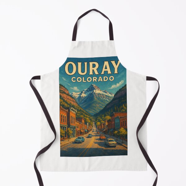 Item preview, Ouray Colorado Main Street View with San Juan Mountains designed and sold by Places On Earth.