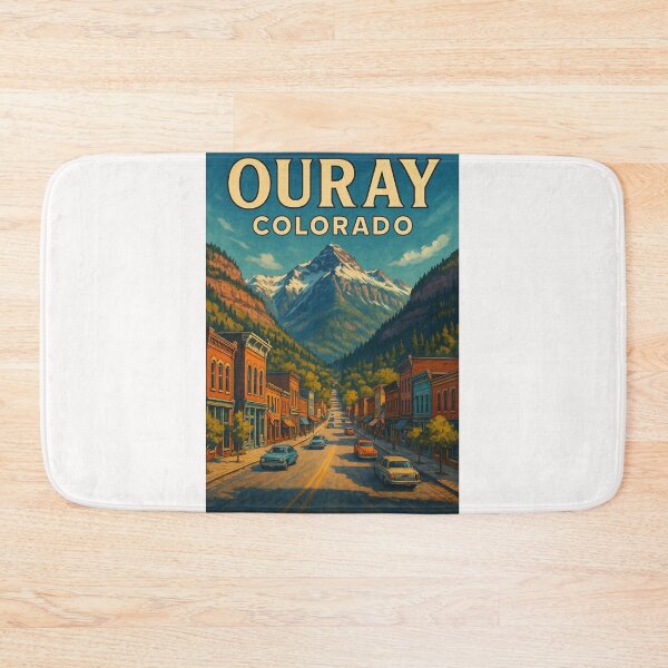 Item preview, Ouray Colorado Main Street View with San Juan Mountains designed and sold by Places On Earth.