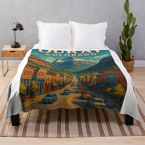 Item preview, Ouray Colorado Main Street View with San Juan Mountains designed and sold by Places On Earth.