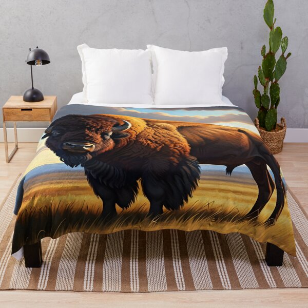 Item preview, Majestic Bison of the Prairie designed and sold by PawPrintedArt.