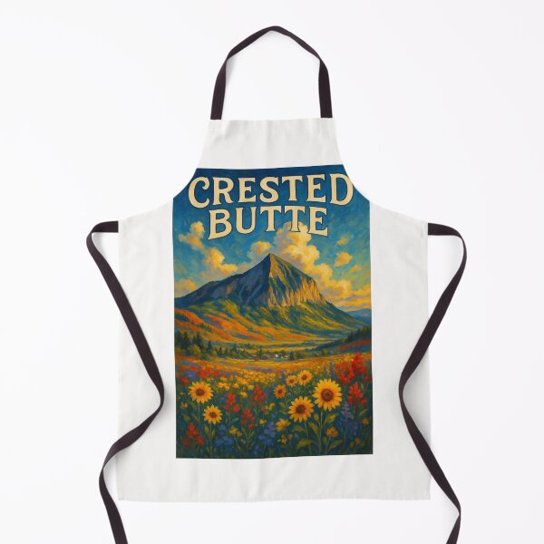 Item preview, Crested Butte Colorado Wildflower Meadow with Mountain Peak designed and sold by Places On Earth.