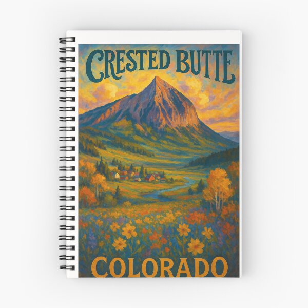 Item preview, Crested Butte Colorado Wildflower Valley with Mount Crested Butte designed and sold by Places On Earth.
