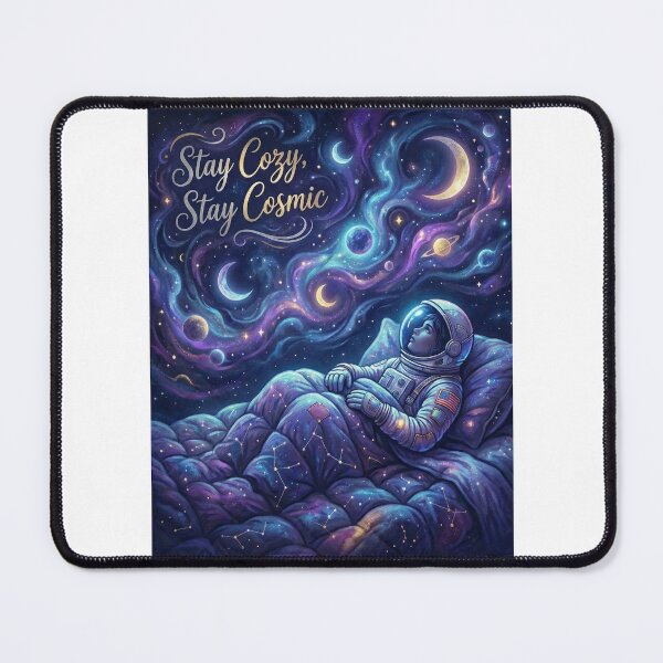 Item preview, Stay Cozy Stay Cosmic Dreamy Digital Painting for Space Lover designed and sold by chattsuede.