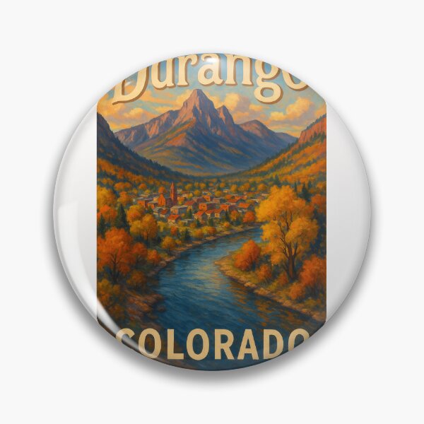 Item preview, Durango Colorado Autumn River Valley with Mountain Backdrop designed and sold by Places On Earth.