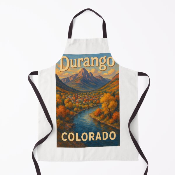 Item preview, Durango Colorado Autumn River Valley with Mountain Backdrop designed and sold by Places On Earth.