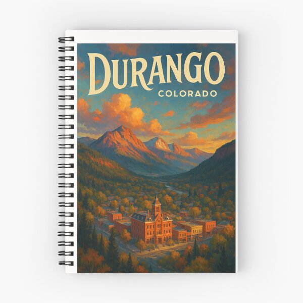 Item preview, Durango Colorado Historic Building with Sunset Over the San Juan Mountains designed and sold by Places On Earth.