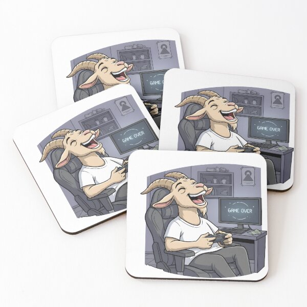 Item preview, Good Game Goat Gamer designed and sold by LoganDzign.