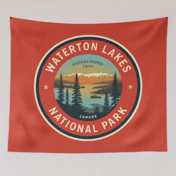 Item preview, Waterton Lakes National Park - Canada  designed and sold by GoodOldVintage.