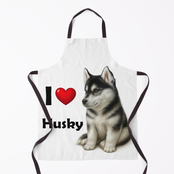 Item preview, I ❤️ Husky – Cute Siberian Husky Puppy Design designed and sold by Eylali.