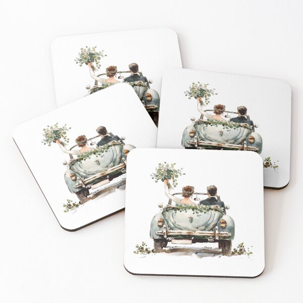 Item preview, Just Married Vintage Getaway designed and sold by Liededrom..